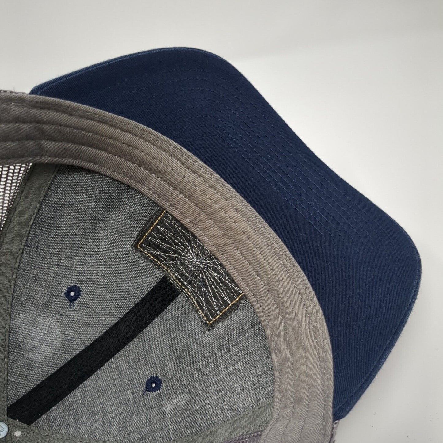 Three Rivers Ranch Idaho Snapback Trucker Hat Blue One Size Mesh Back Richardson