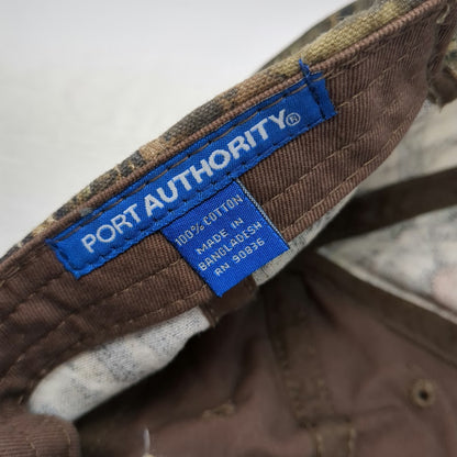 Port Authority Brown Camo Six Creeks Mercantile Longhorn Baseball Cap Hat OSFM