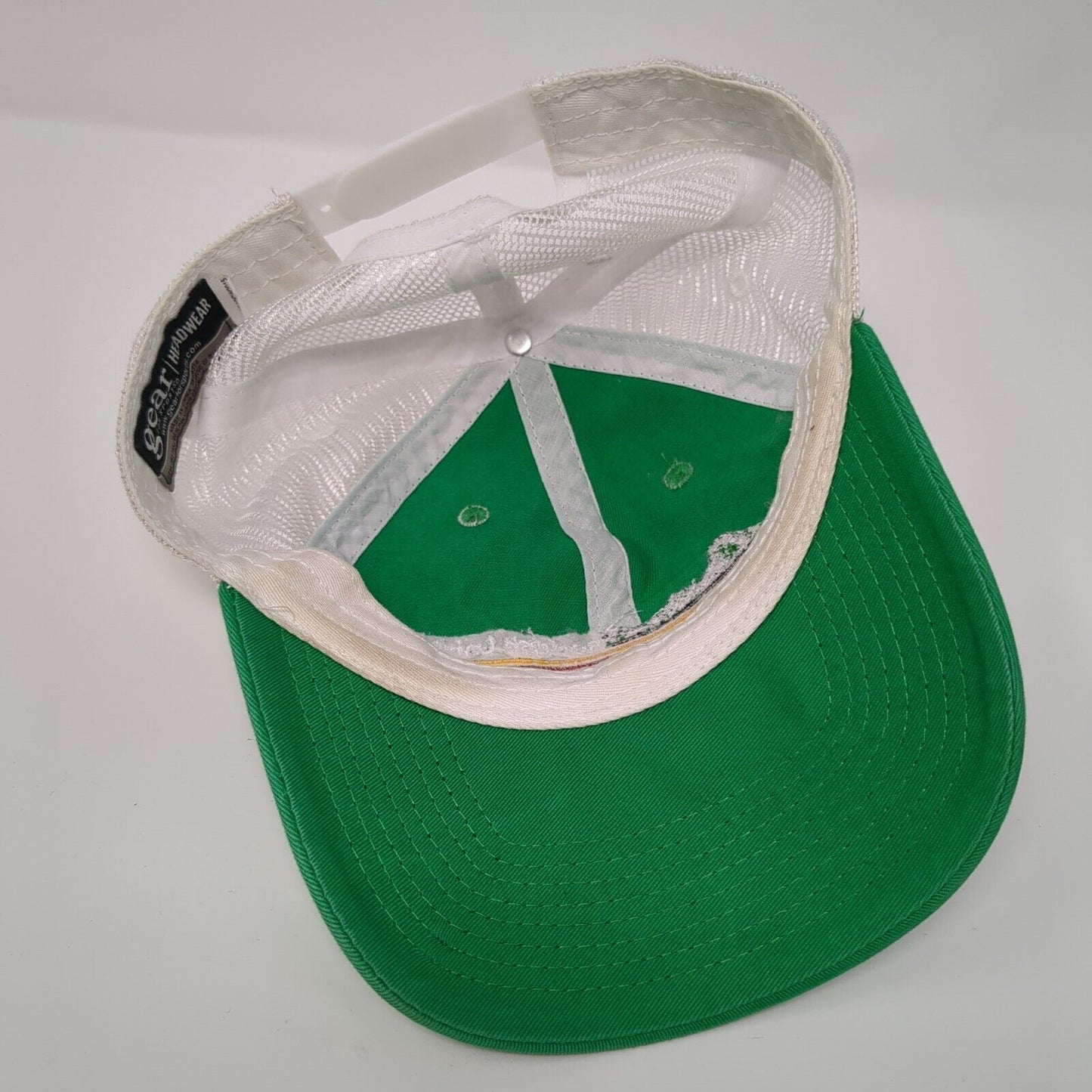 Redfish Lake Lodge Snapback Trucker Hat Green OSFA Mesh Back Gear For Sports