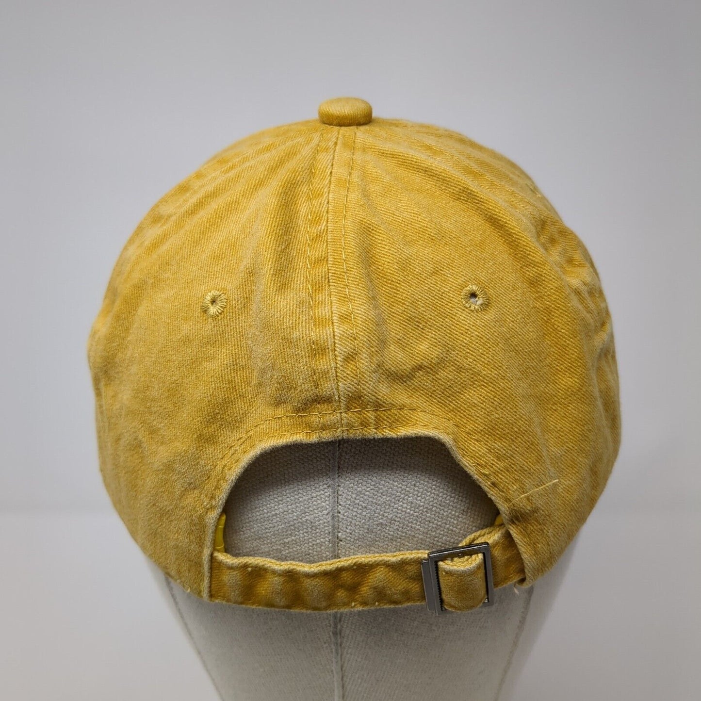 Unbranded Slideback Hat Yellow One Size Adjustable Blank 6 Panel Solid