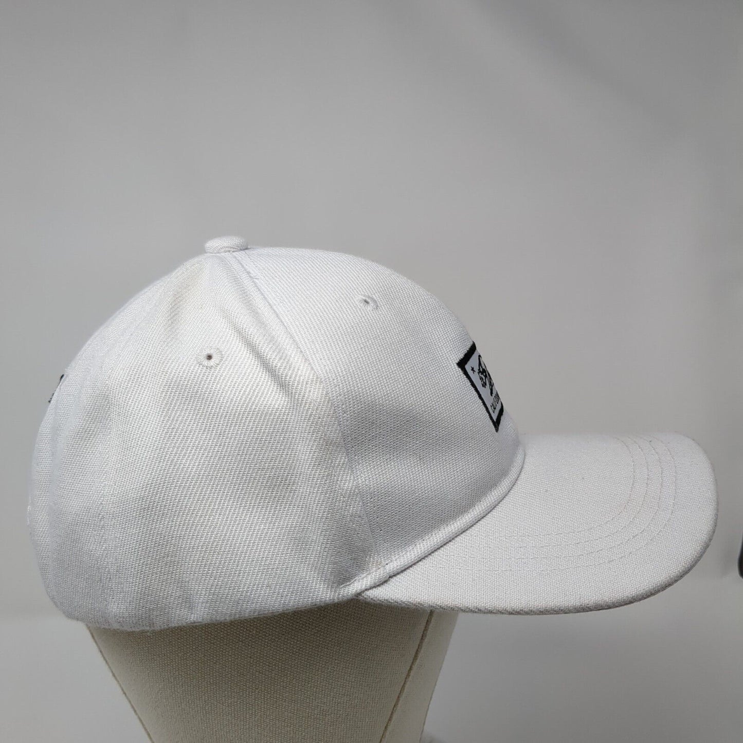 California Republic Bear Strapback Hat White OSFA Solid Embroidered