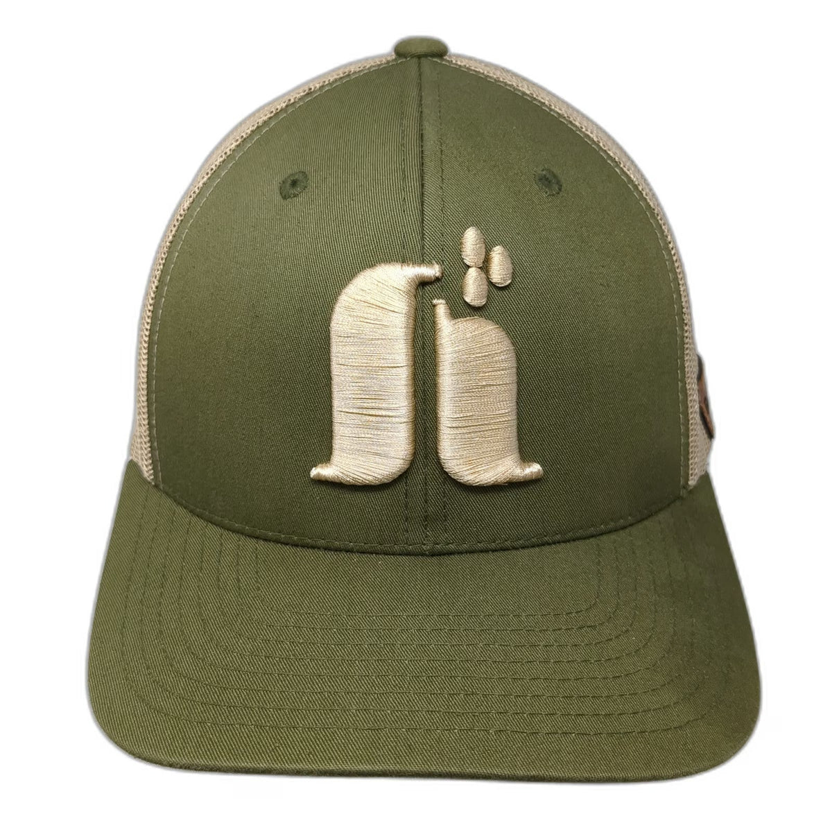 Yupoong Trucker Hat Green Beige One Size Hacienda Alsacia Starbucks Coffee Farm
