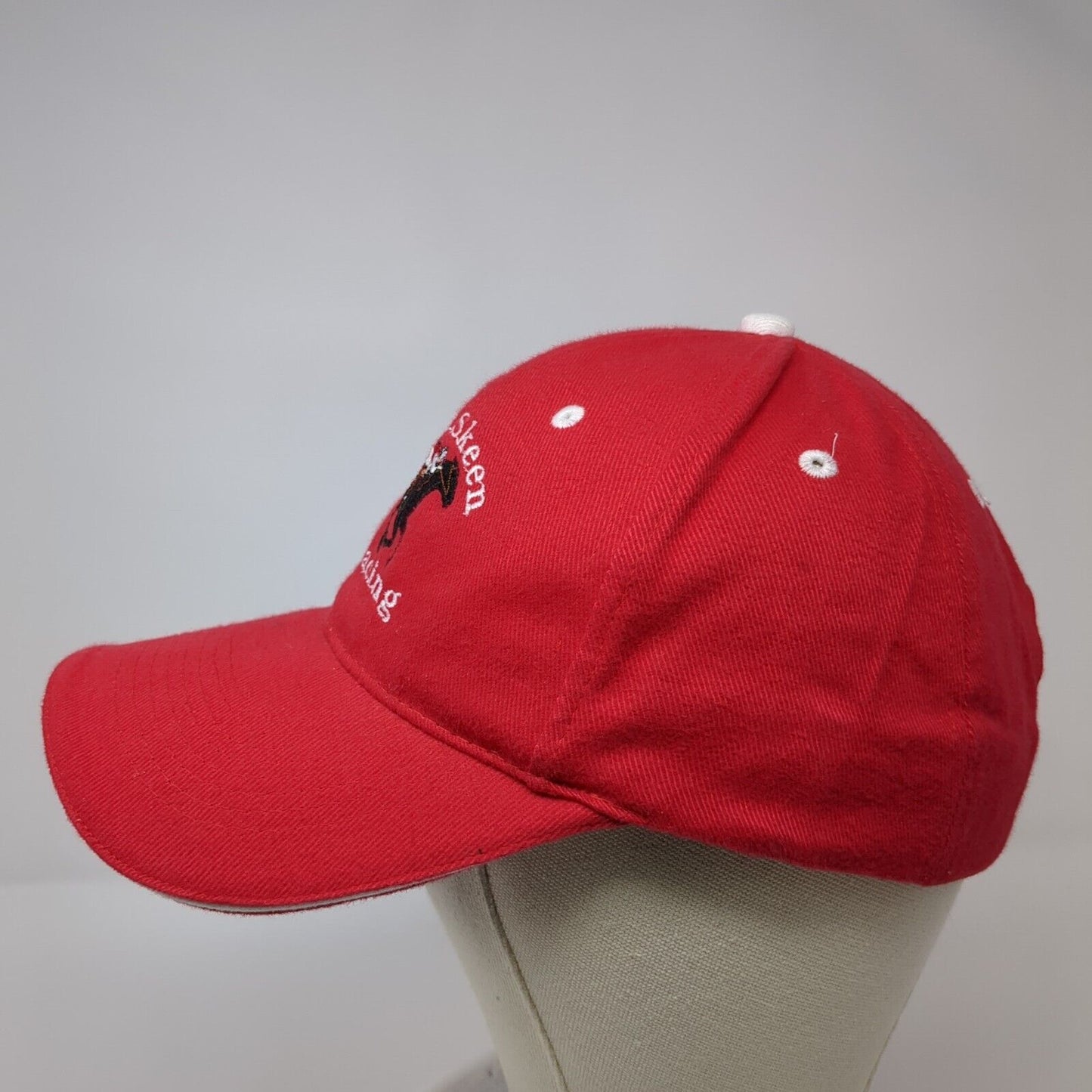 Mark Skeen Racing Strapback Hat Red OSFM Adjustable Embroidered Otto