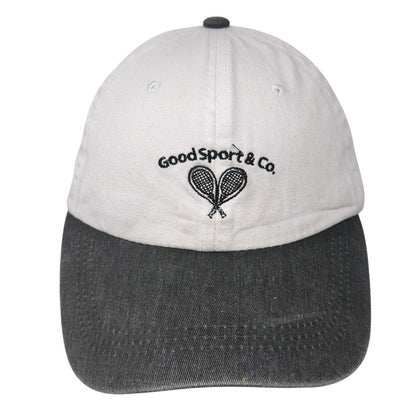 Good Sport & Co. Baseball Cap White One Size Adjustable Embroidered 6 Panel