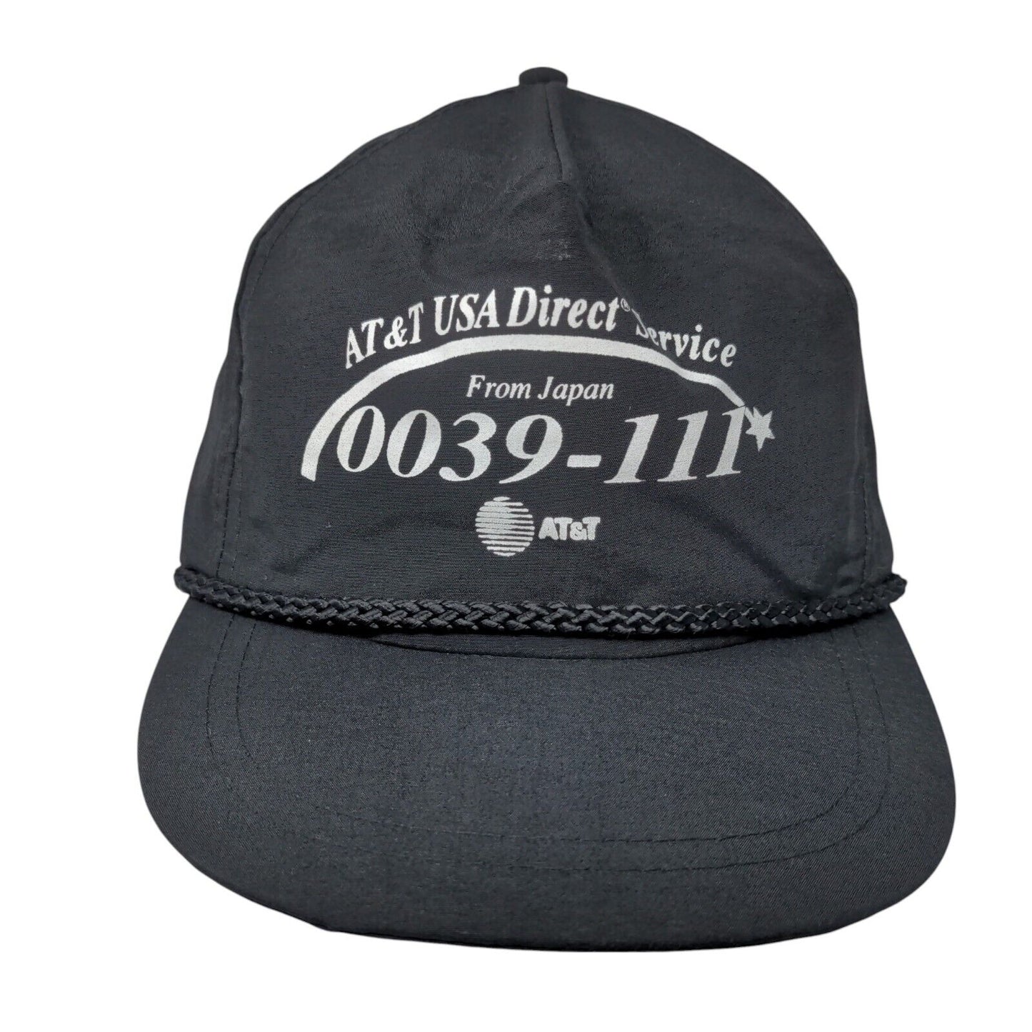 AT&T USA Direct Service From Japan 0039-111 Snapback Hat Black OSFA Rope KC Caps