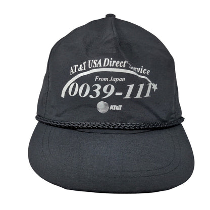 AT&T USA Direct Service From Japan 0039-111 Snapback Hat Black OSFA Rope KC Caps