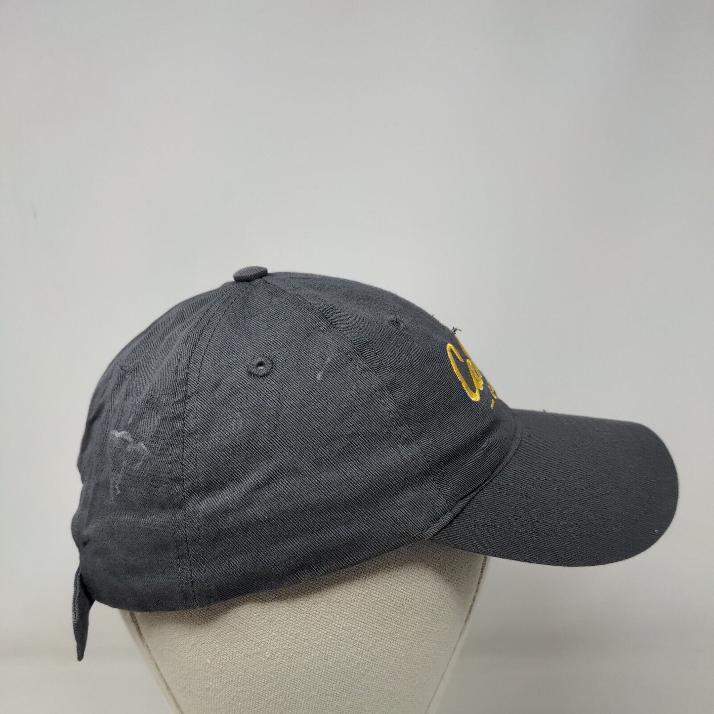 Cabela's Club Slideback Hat Gray OSFM Adjustable Embroidered Vented Holes