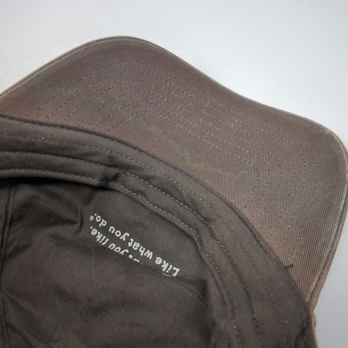 Life is Good Baseball Cap Brown One Size Motorcycle Ride On Camo Slideback Hat