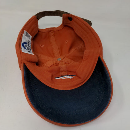 Fahrenheit Men's Slideback Hat Orange Adjustable Embroidered Logo Cotton