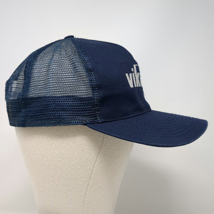 Seba Viking Freight Trucker Hat Blue One Size Snapback Mesh Back Logo Structured