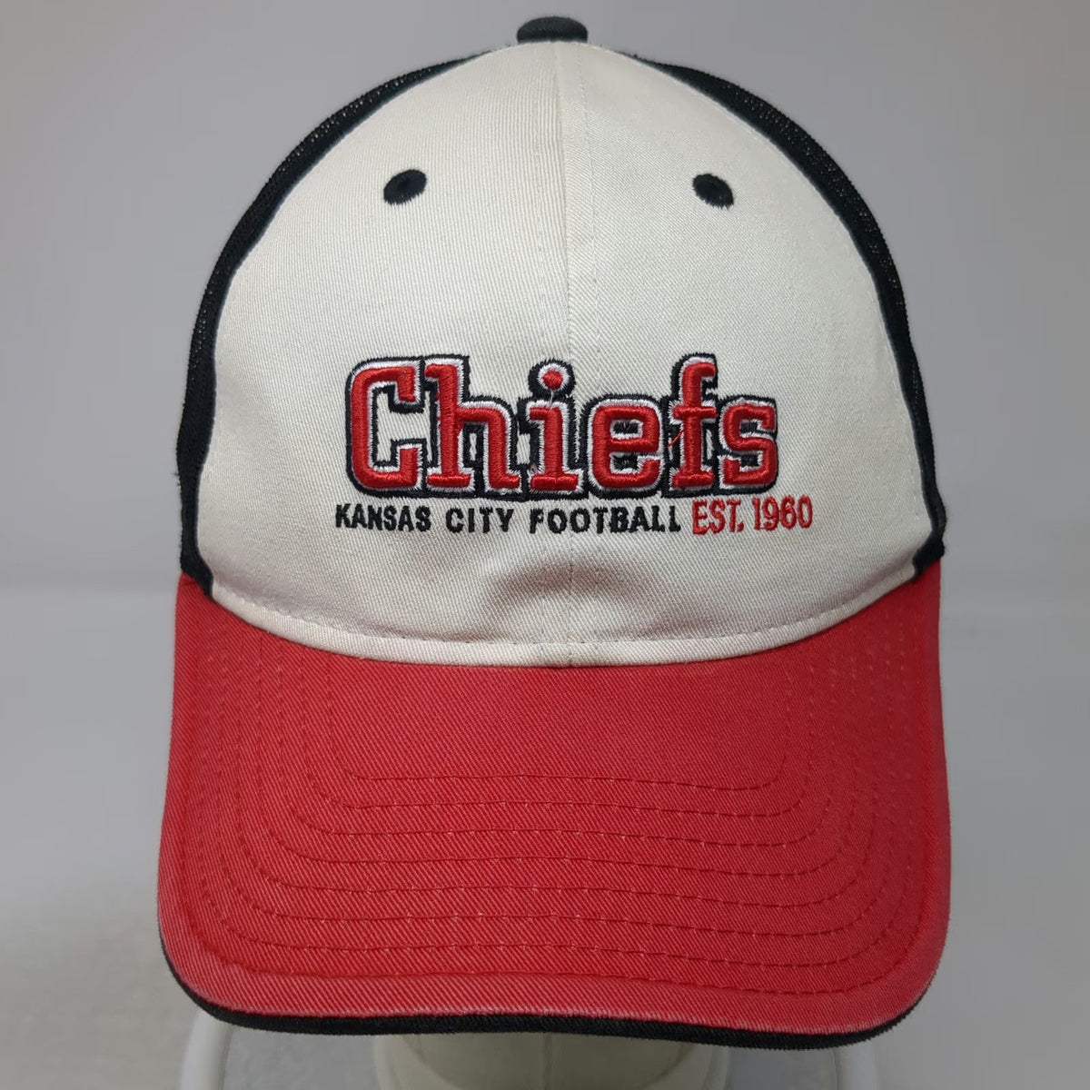 Reebok Trucker Hat White Red Black One Size NFL Kansas City Chiefs Football