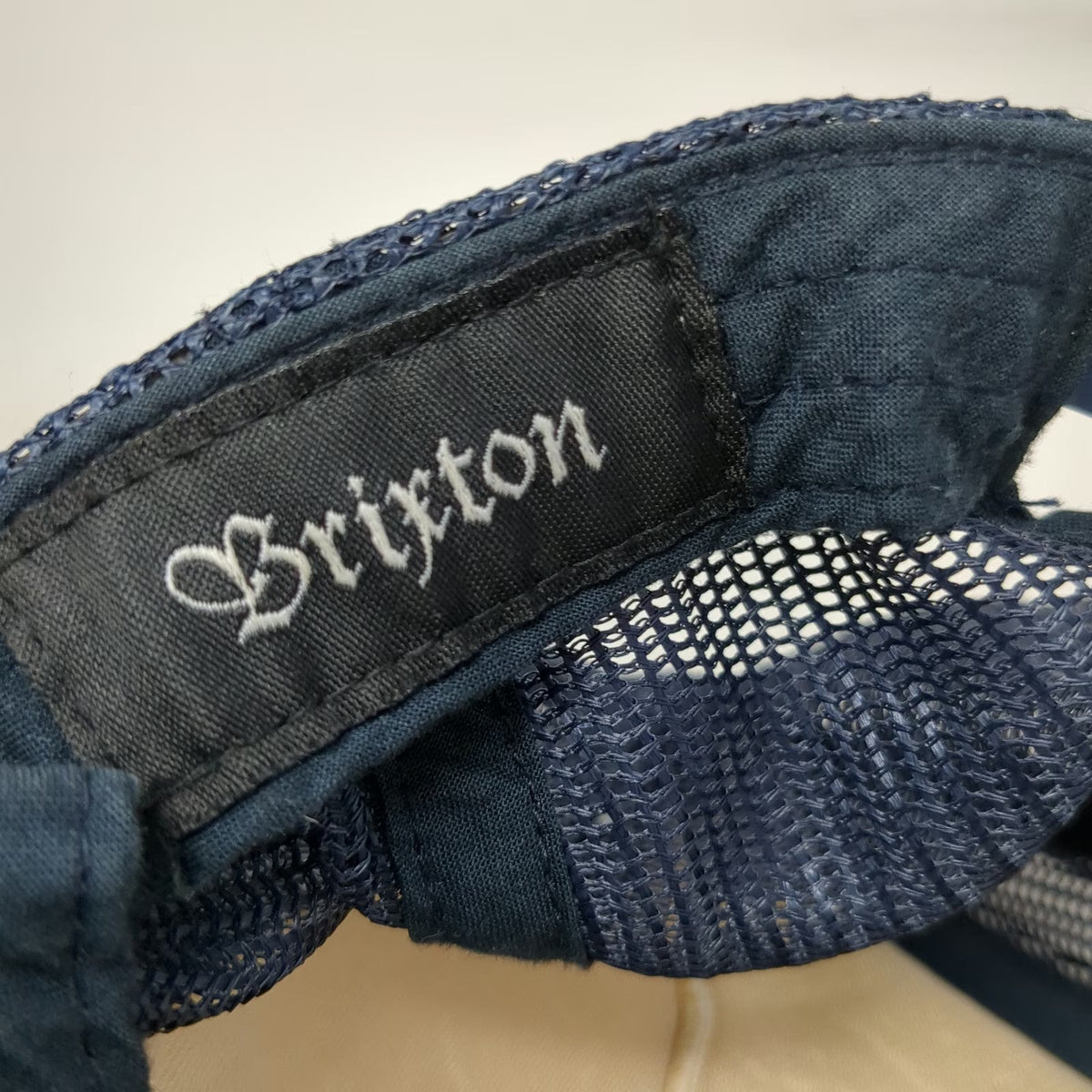 Brixton Trucker Hat Blue One Size Custom Quality Patch Snapback Mesh Back Cap