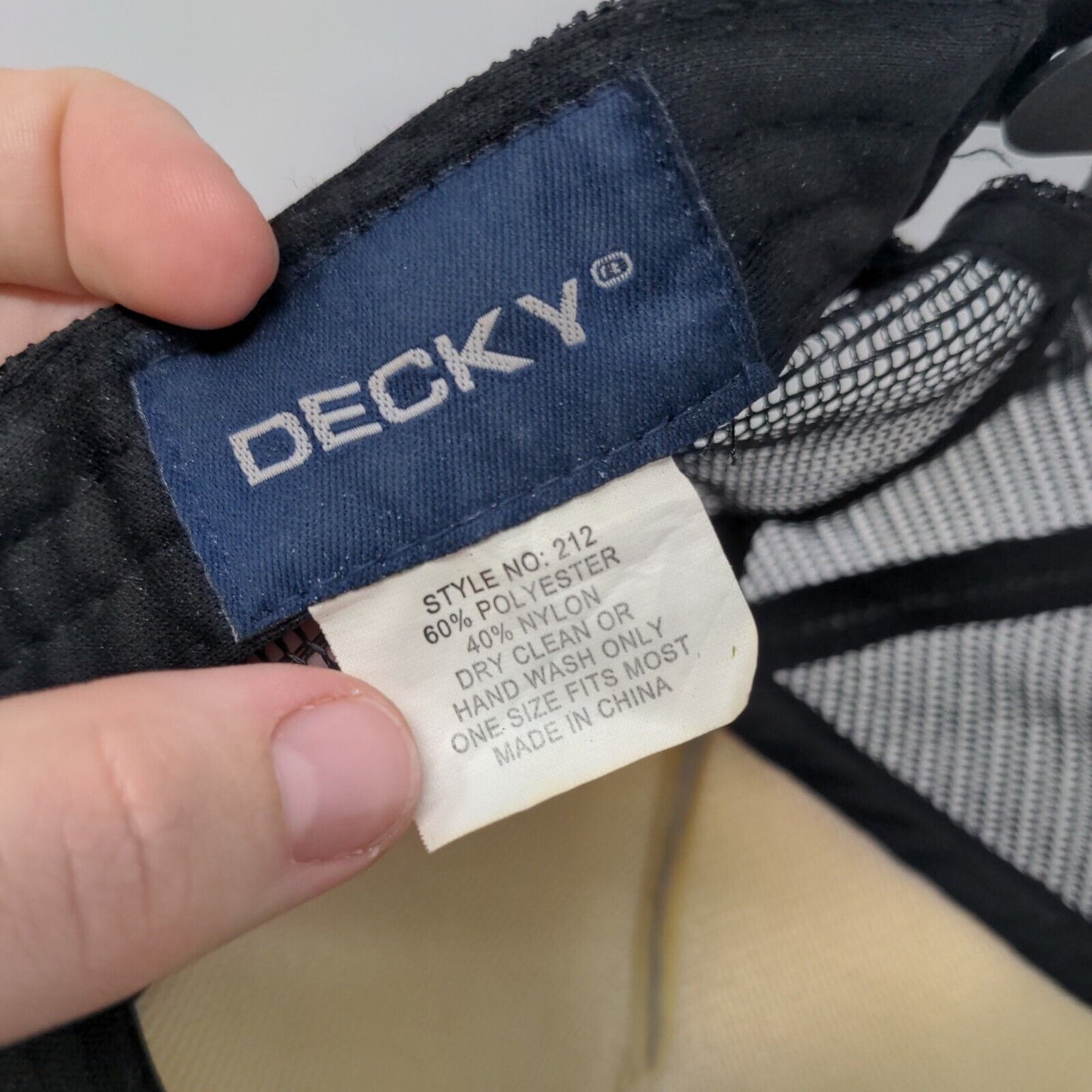 WTF Where's The Food Snapback Trucker Hat Black OSFM Adjustable Mesh Back Decky