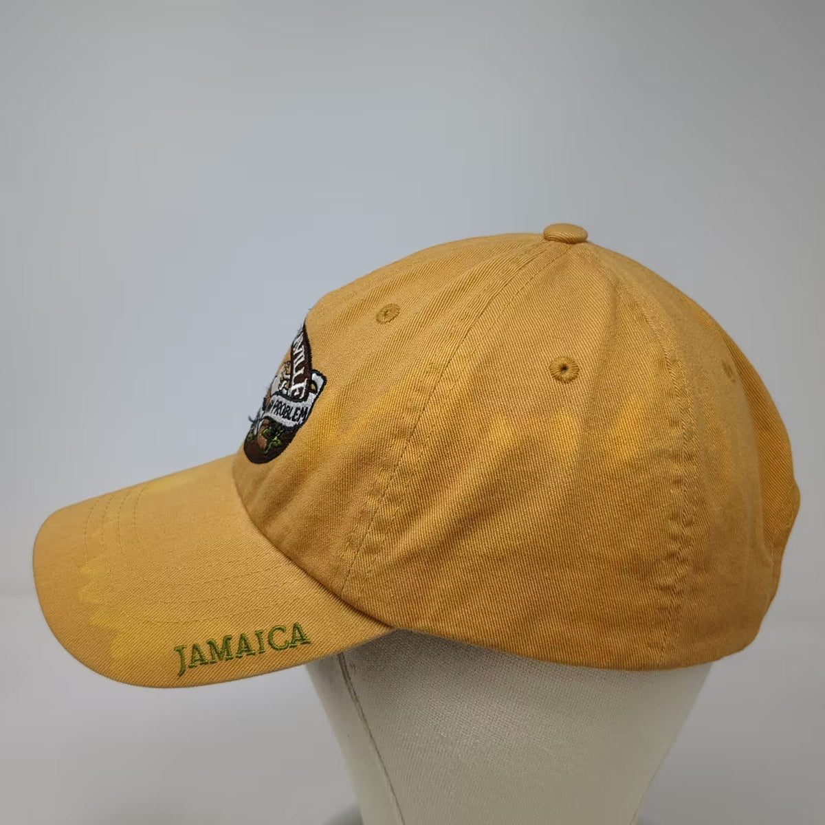 Margaritaville Yellow Baseball Cap One Size Jamaica Embroidered Adjustable Hat