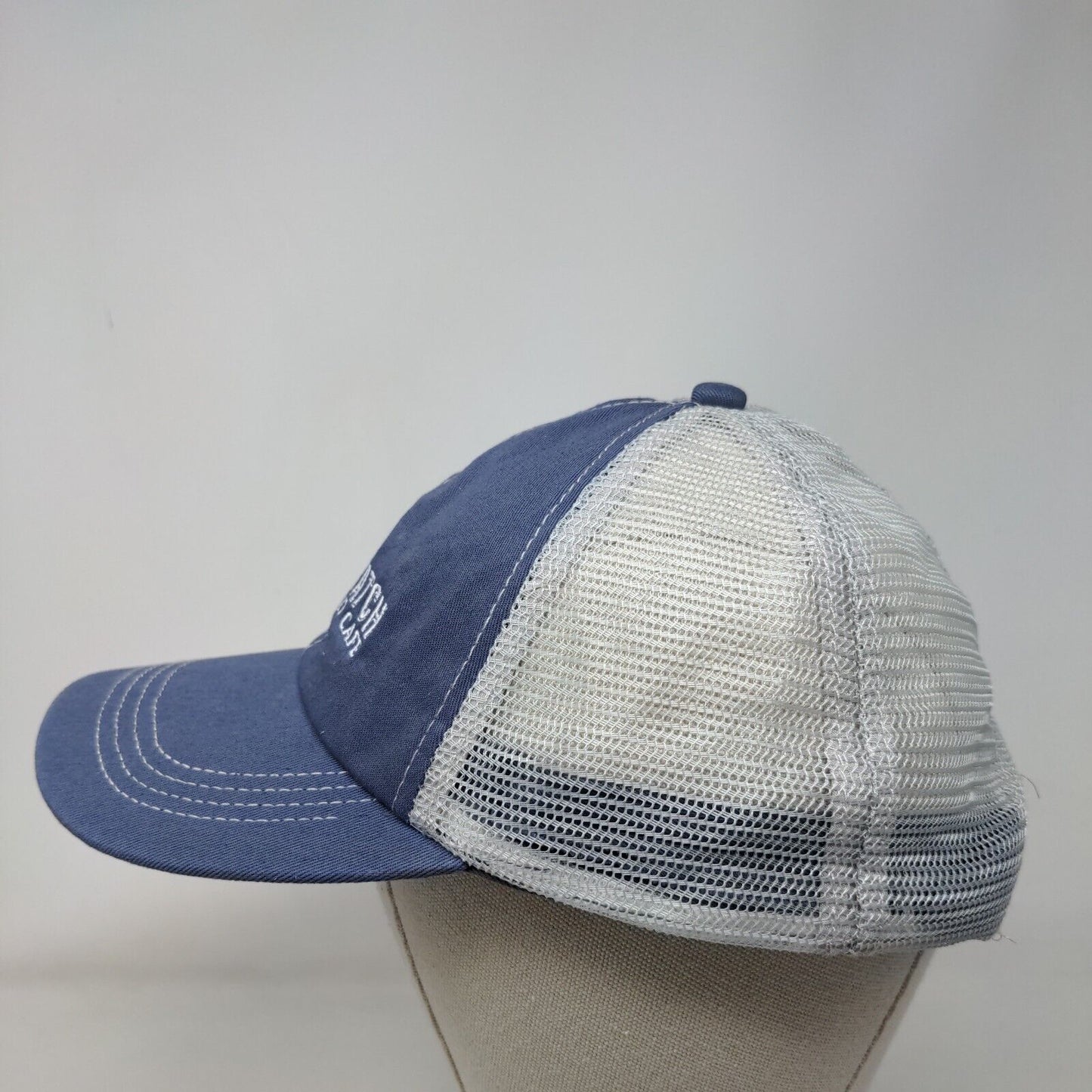 First Watch The Daytime Cafe Snapback Mesh Back Trucker Hat Blue OSFA