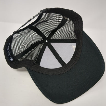 Idaho Summit Snapback Mesh Back Trucker Hat Black One Size Outdoor Cap