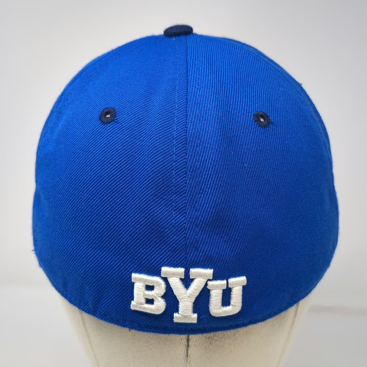 BYU Cougars NCAA Zephyr Cap Blue 7 1/8 Fitted Grey Underbrim Embroidered Hat