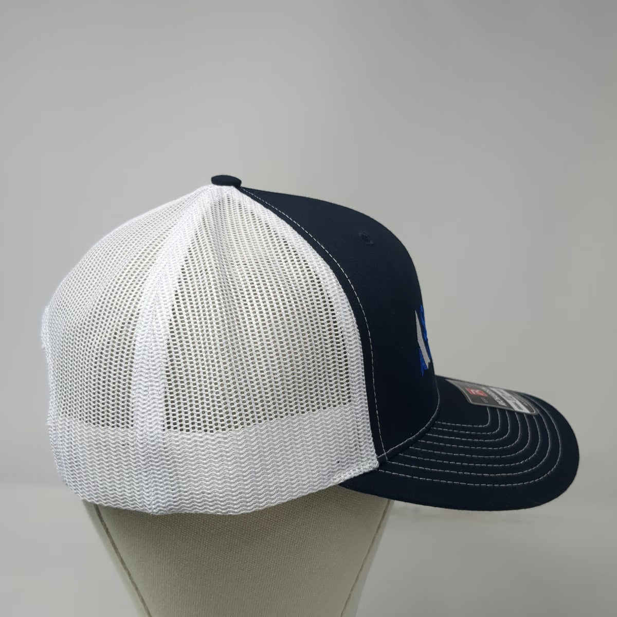 Richardson Trucker Hat Blue One Size Mesh Back Snapback Summit View CPA Logo Hat