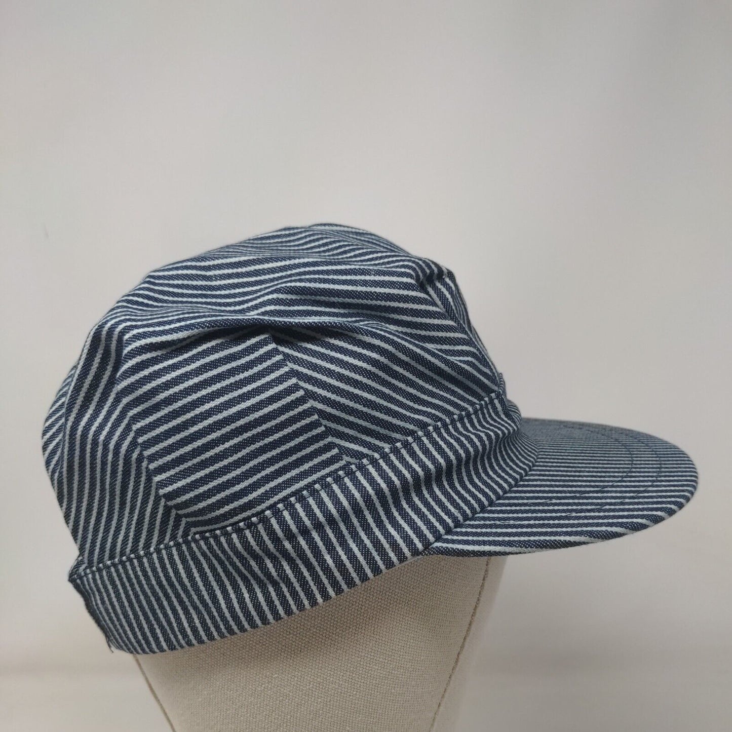 Unbranded Strapback Engineer Conductor Cap Multicolor Small Striped Blank Cotton