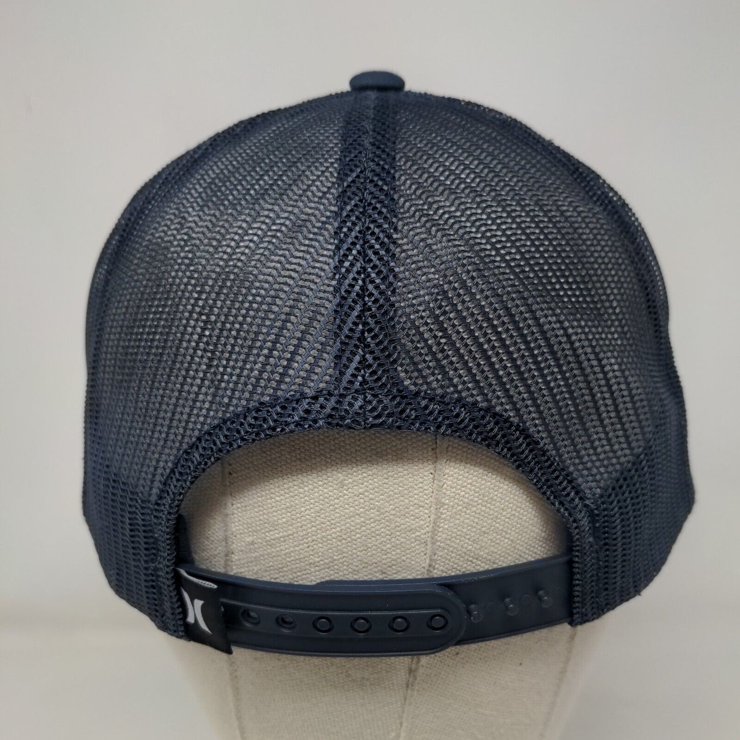 Hurley Snapback Trucker Hat Blue OS Adjustable Mesh Back The Classics Yupoong