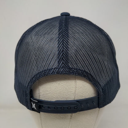 Hurley Snapback Trucker Hat Blue OS Adjustable Mesh Back The Classics Yupoong