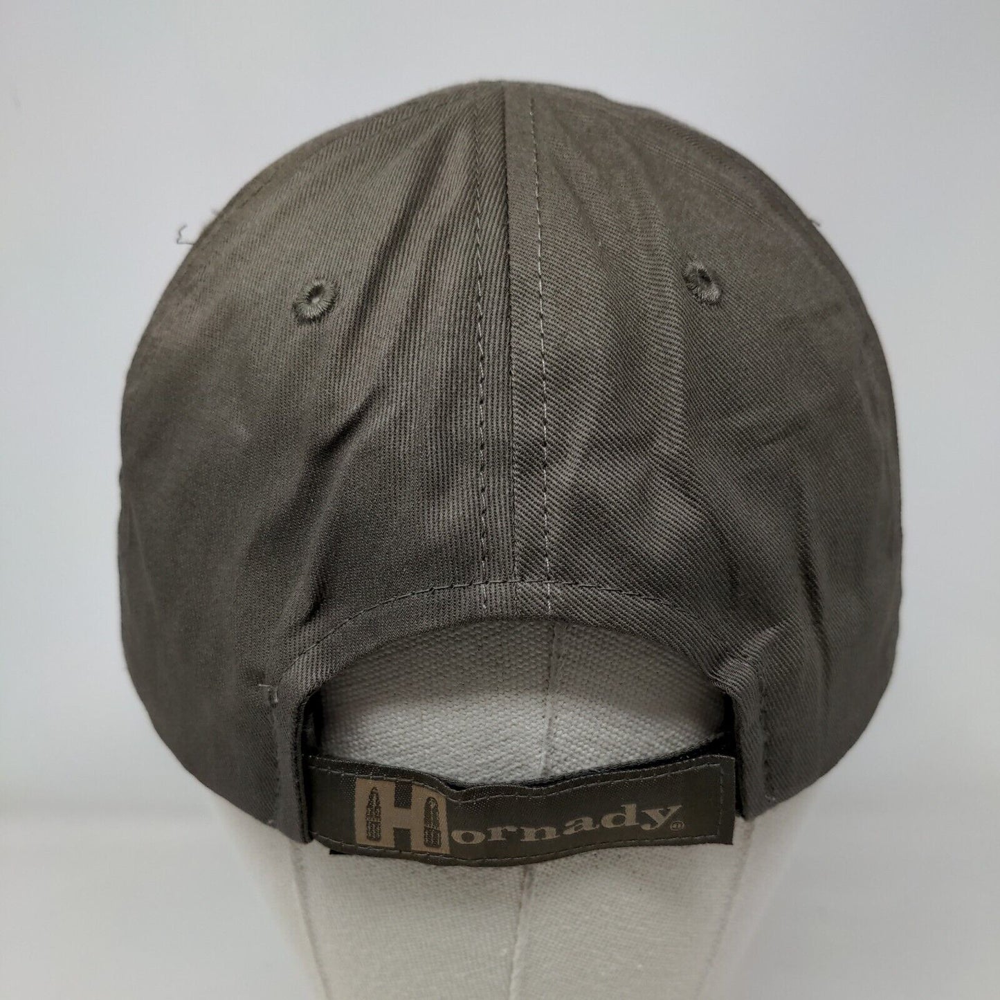 Hornady Strapback Hat Brown One Size Embroidered Adjustable 6 Panel Ammo Guns