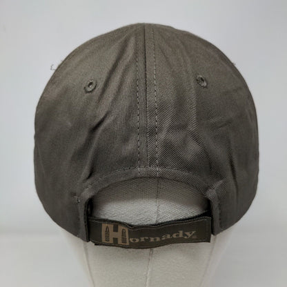 Hornady Strapback Hat Brown One Size Embroidered Adjustable 6 Panel Ammo Guns