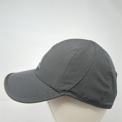 Adidas Aeroready Strapback Hat Gray One Size 3 Stripes Adjustable