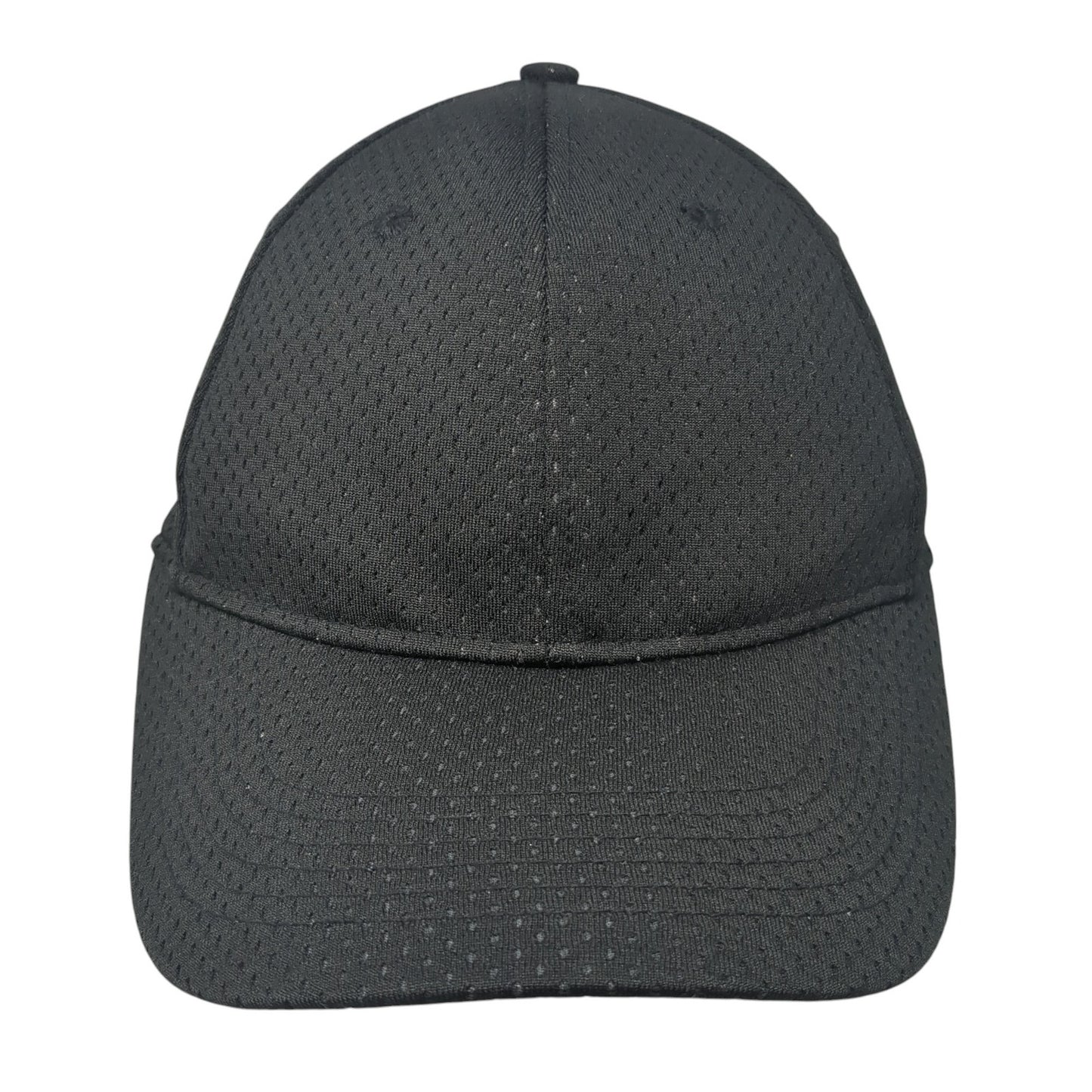 Augusta Sportswear Fitted Hat Black Medium Solid Blank Outdoor 6 Panel