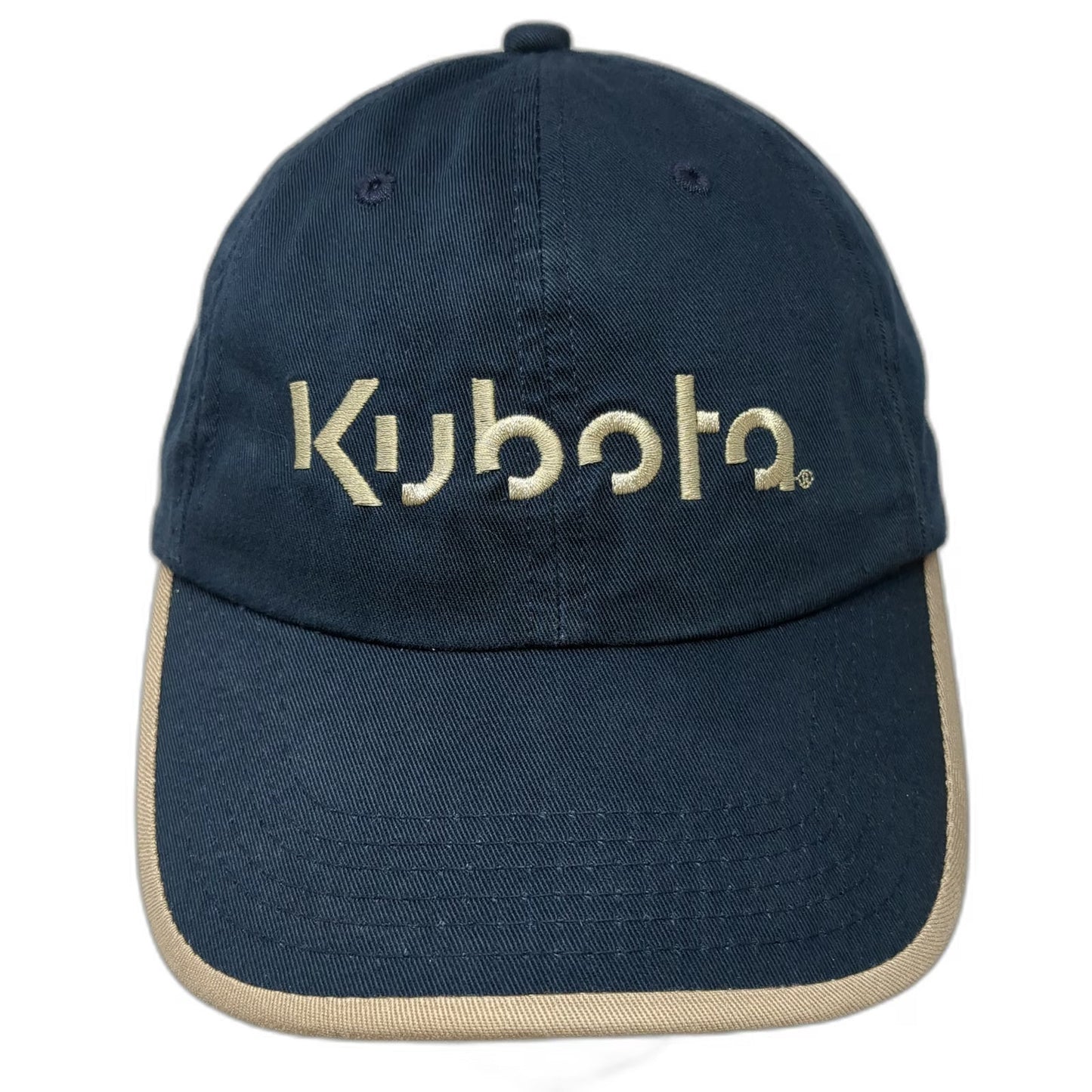 K-Products Baseball Cap Blue One Size Kubota Embroidered Contrast Piping Hat