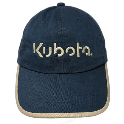 K-Products Baseball Cap Blue One Size Kubota Embroidered Contrast Piping Hat