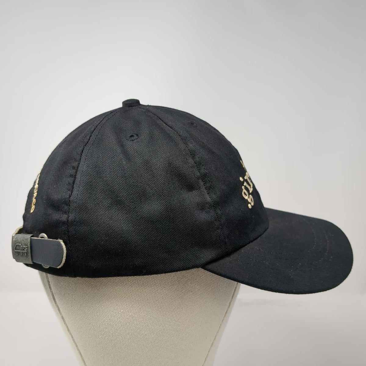 APS Baseball Cap Black One Size Strapback Girlfriends San Francisco Hat Cotton