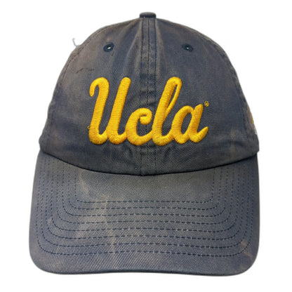 Adidas UCLA Bruins NCAA Blue Yellow One Size Hat Script Logo Strapback Cotton