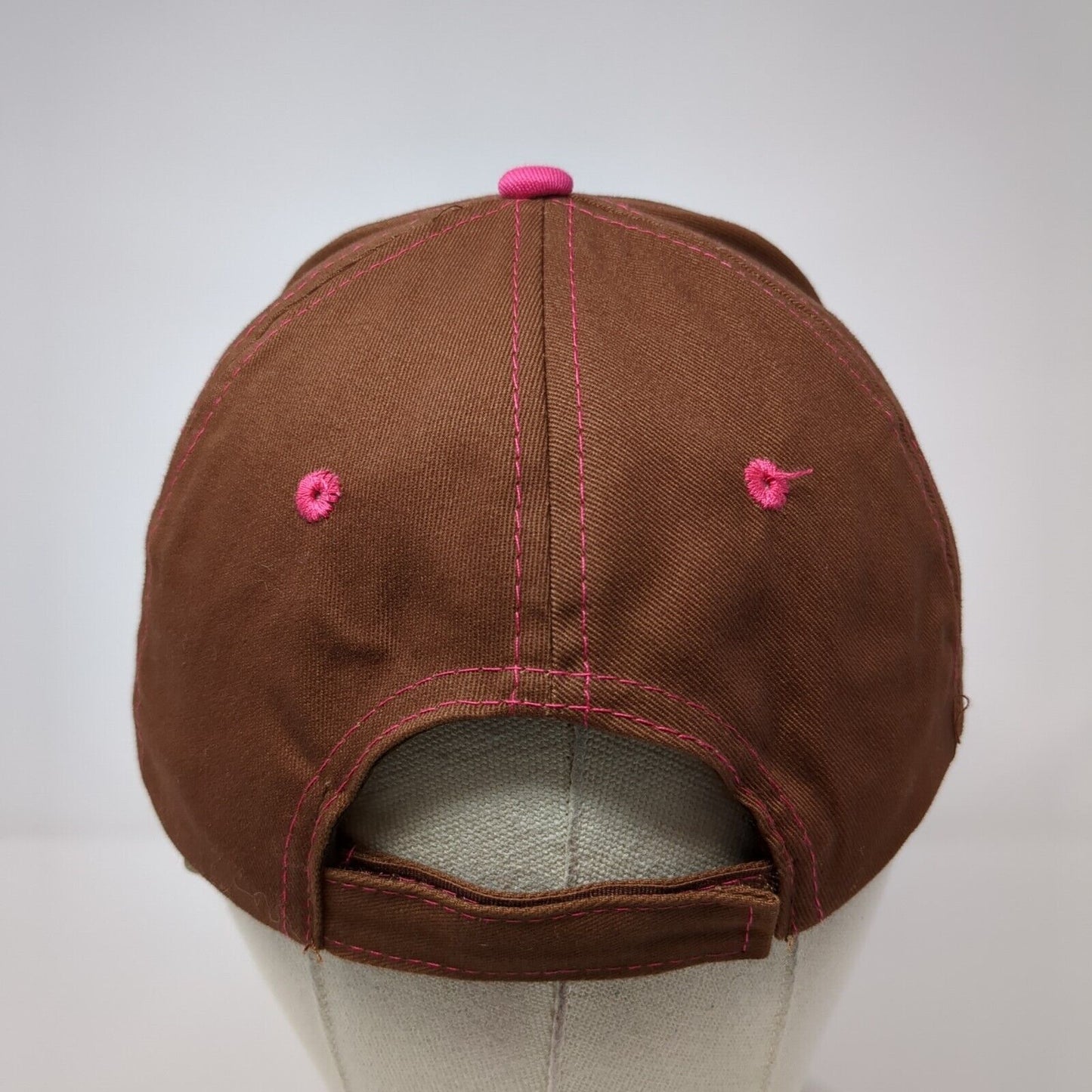 C-A-L Ranch Stores Strapback Hat Brown One Size Adjustable Embroidered 6 Panel