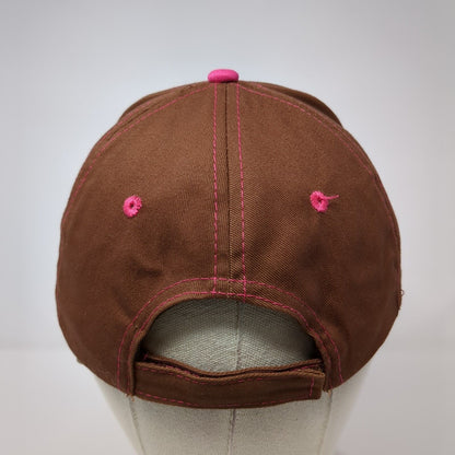 C-A-L Ranch Stores Strapback Hat Brown One Size Adjustable Embroidered 6 Panel