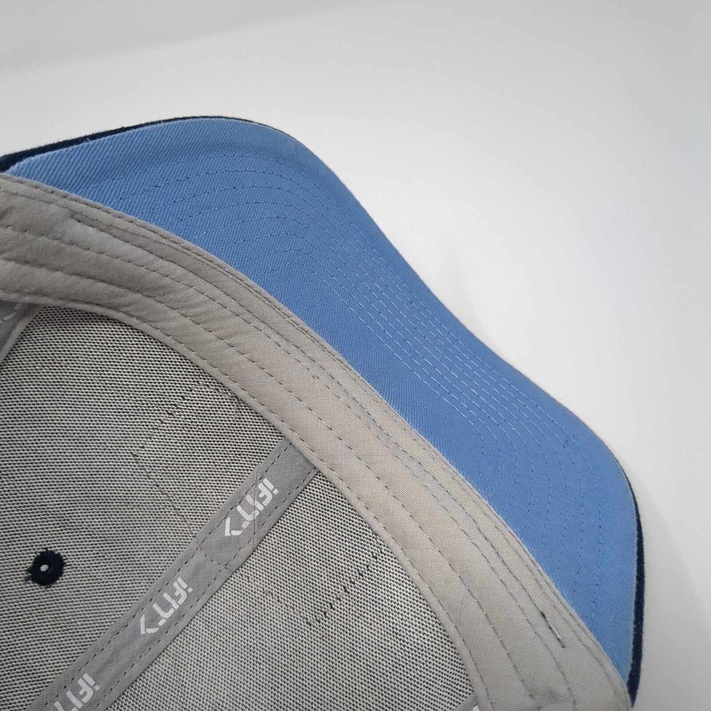 iFIT Summer Camp Patch Snapback Trucker Hat Blue One Size Mesh Back