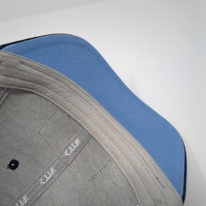 iFIT Summer Camp Patch Snapback Trucker Hat Blue One Size Mesh Back