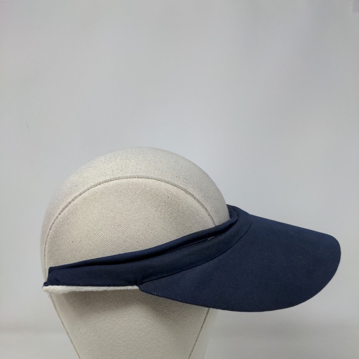 Sun Lakes Clip On Visor Hat Blue One Size Solid Headwear Outdoor