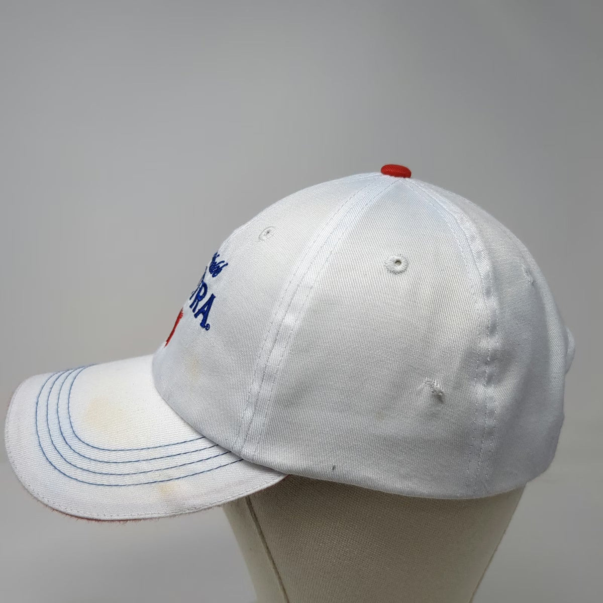Michelob Ultra Baseball Cap White One Size Beer Logo Embroidery Slideback Hat