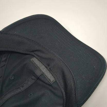 Adidas Baseball Cap Black One Size Box Logo Cotton Strapback Aeroready hat