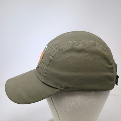 Kimilly Robinson 5 Panel Green Hat One Size Zip Pocket Monkey Wildlife Logo Cap