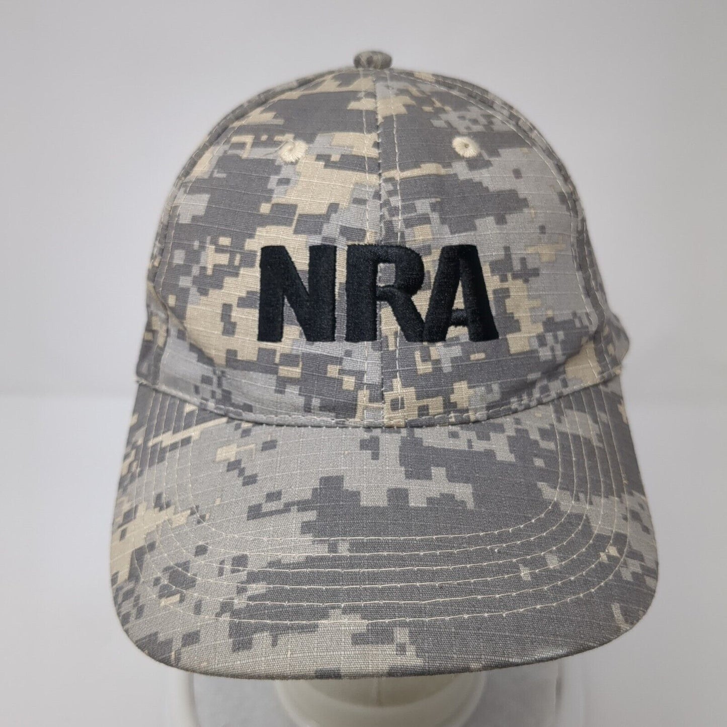 NRA Est. 1871 Strapback Hat Digital Camo One Size Embroidered 6 Panel