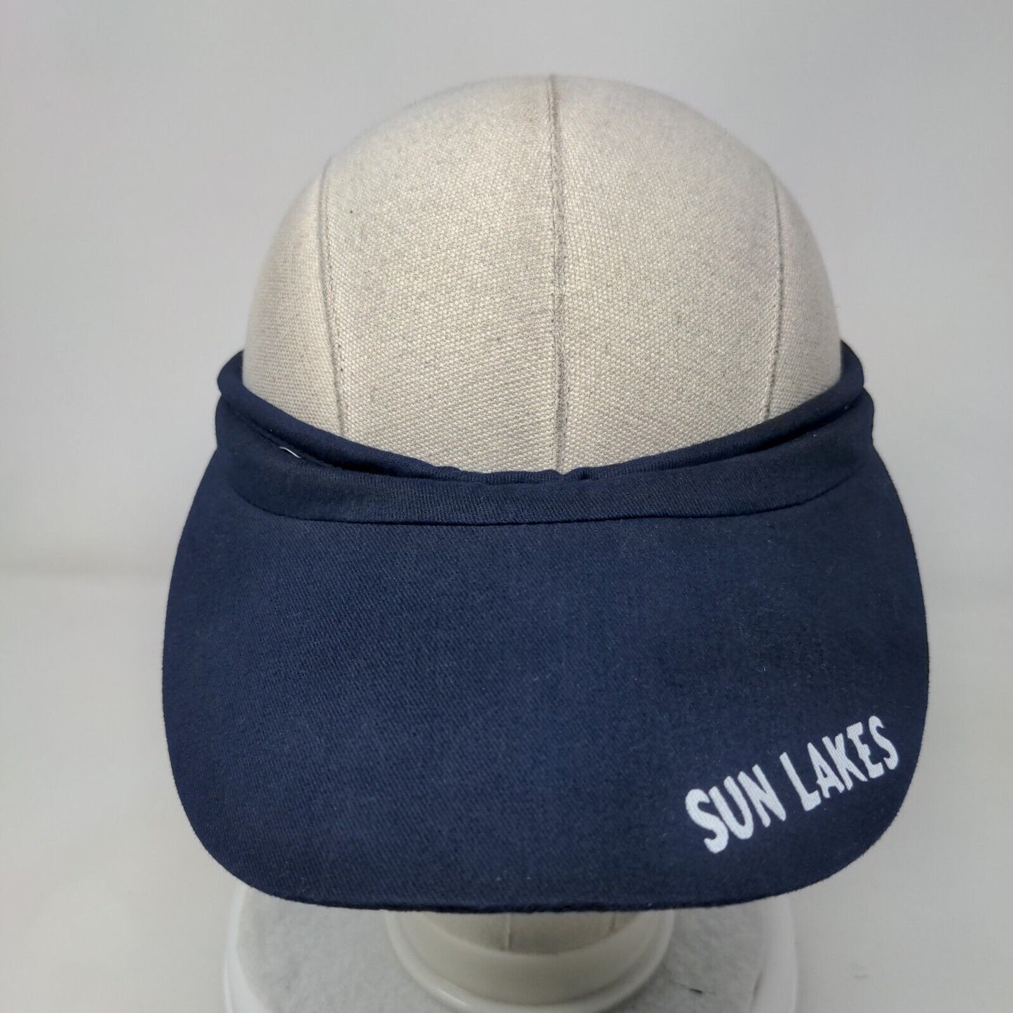 Sun Lakes Clip On Visor Hat Blue One Size Solid Headwear Outdoor