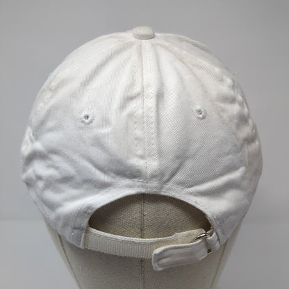 Wreath Star Strapback Hat White One Size Adjustable Embroidered 6 Panel Cotton