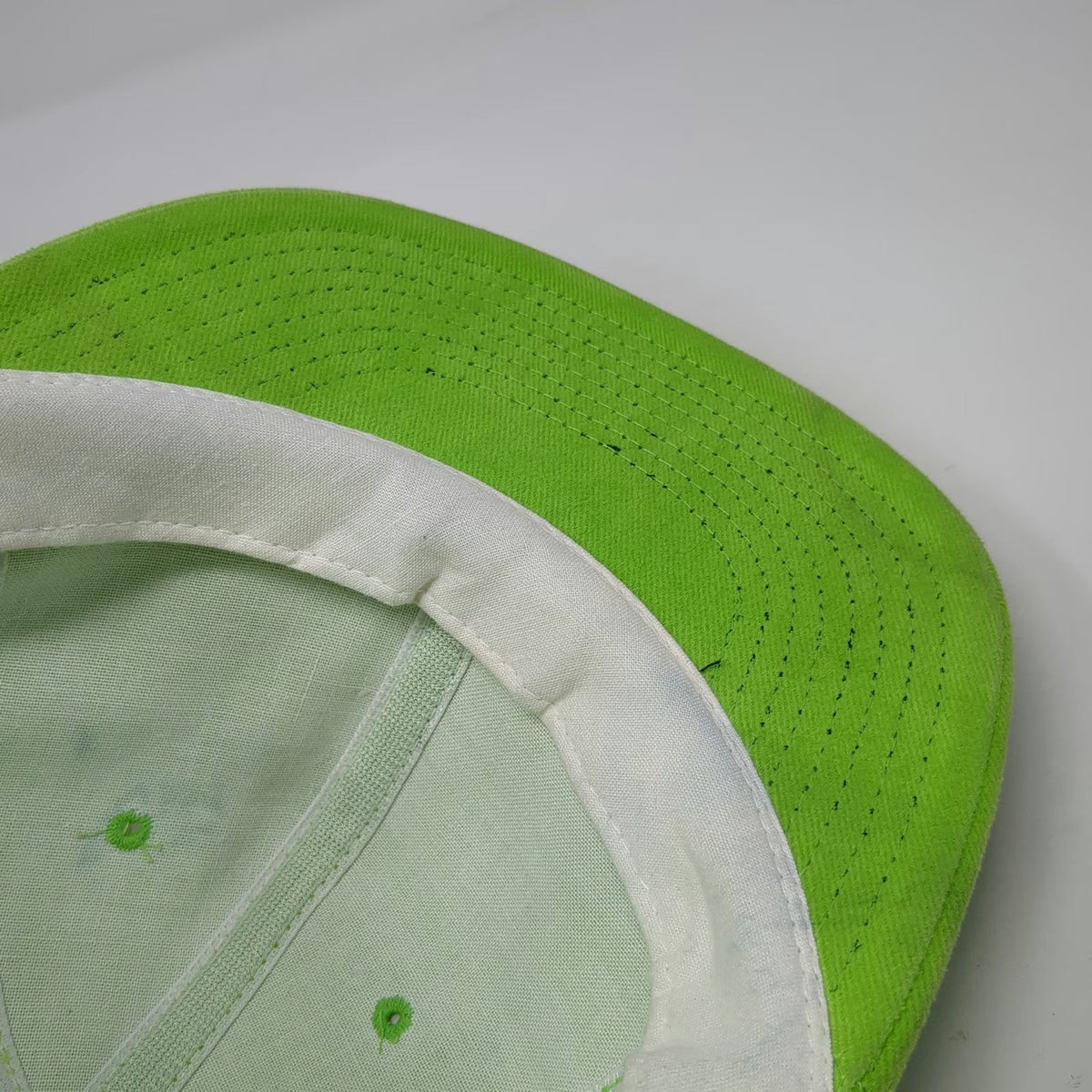 Yupoong Snapback Green One Size Hat NJ Dept Health Smoking Don't Get Sucked In