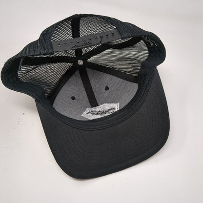 Open Jar Concepts Snapback Trucker Hat Black OSFA 6 Panel Mesh Back Richardson