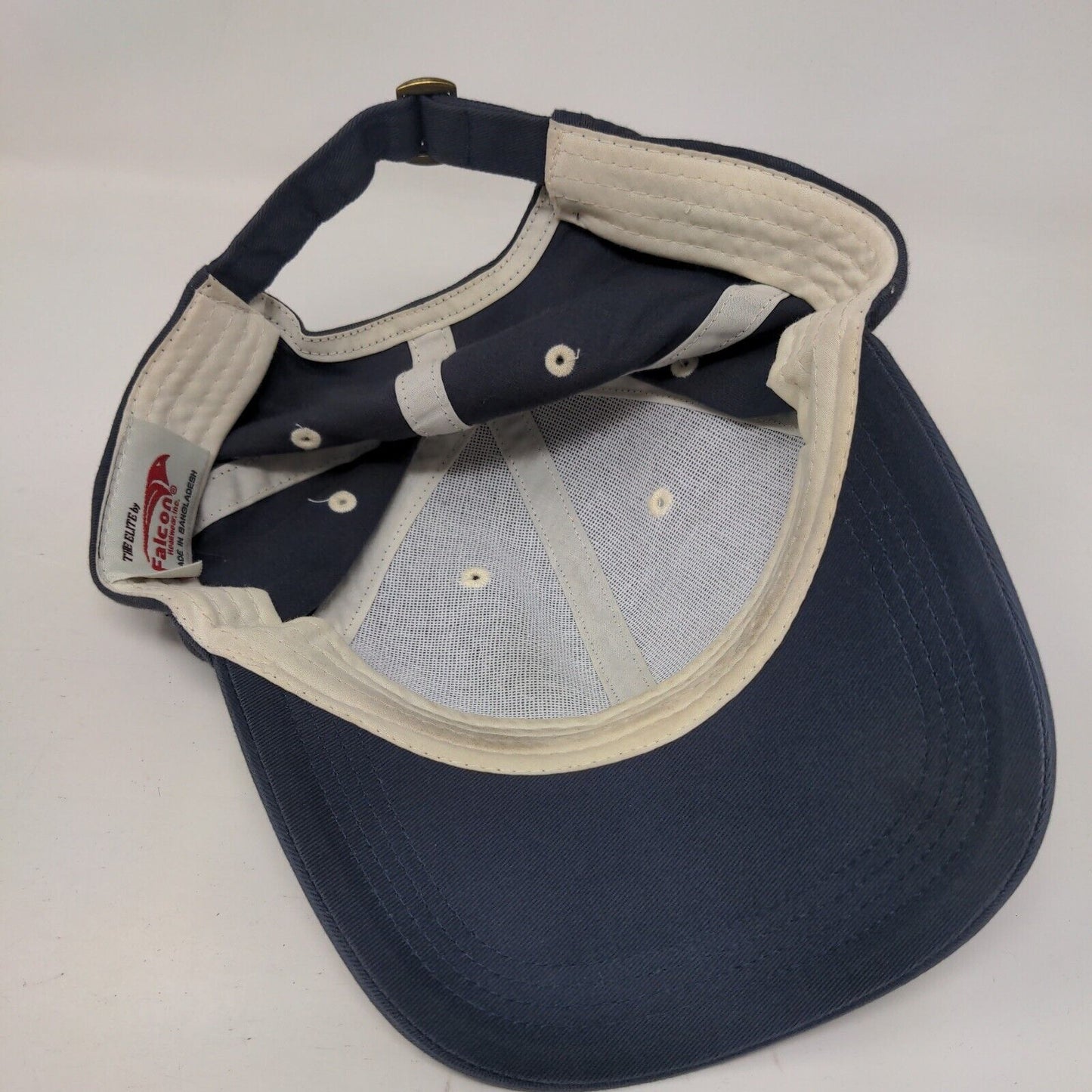 Falcon Slideback Hat Blue One Size Adjustable Embroidered 6 Panel
