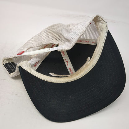 Kimes Ranch Trucker Hat Black One Size Mesh Snapback Embroidered Horns Logo