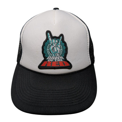 Dawn of the Red Snapback Rope Trucker Hat Black OSFM Mesh Back Otto
