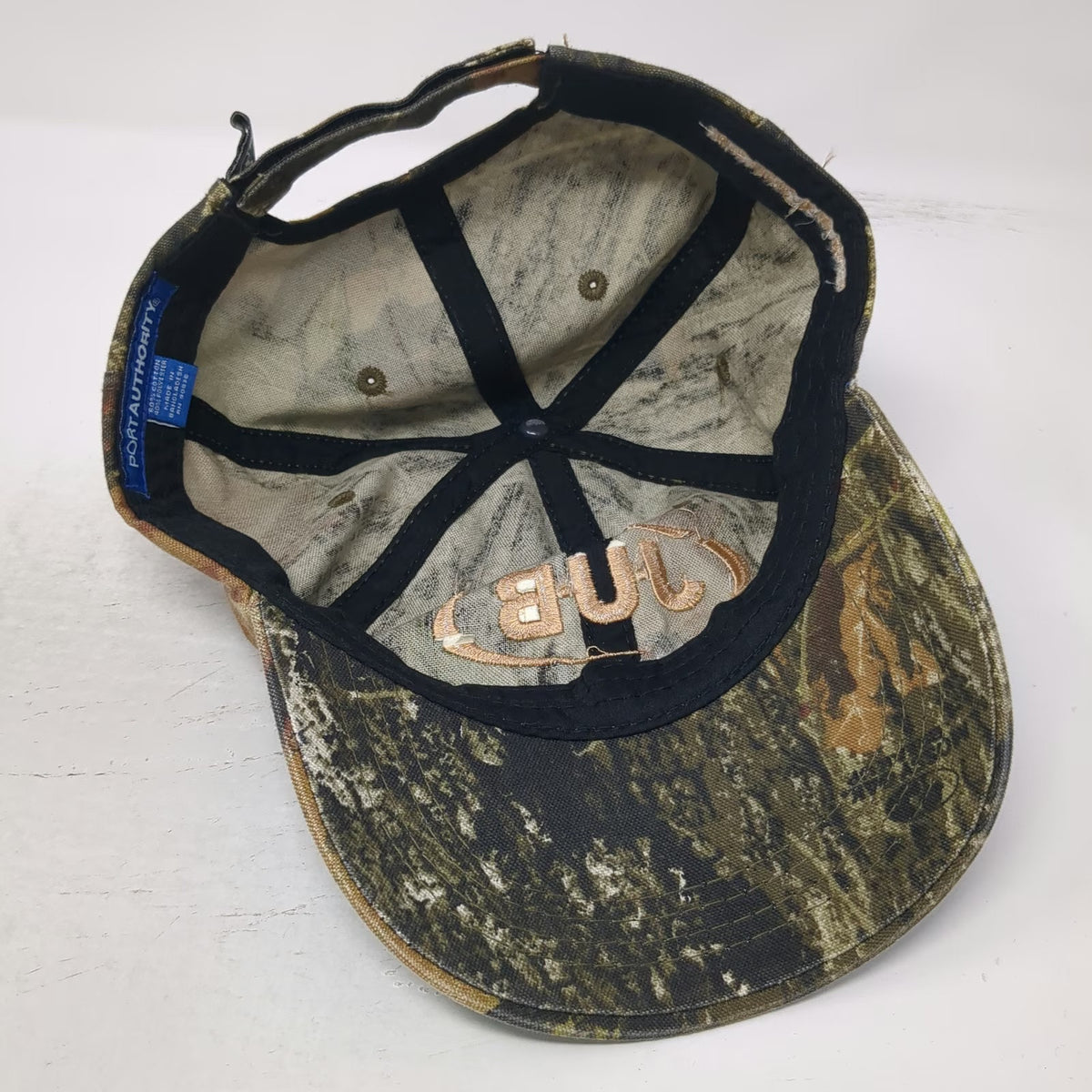 Port Authority Baseball Cap Green Camo One Size JUB Engineers Trap Shoot Hat